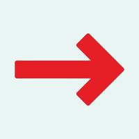 Red arrow icon vector EPS- 10