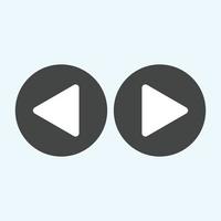 Play button icon in trendy flat style isolated on grey background. Play symbol for your web site design, logo, app, UI. Vector illustration