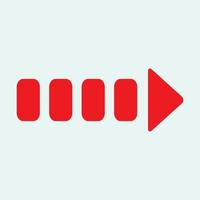 Red arrow icon vector EPS- 10
