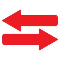 Red arrow icon vector EPS- 10