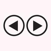 Play button icon in trendy flat style isolated on grey background. Play symbol for your web site design, logo, app, UI. Vector illustration