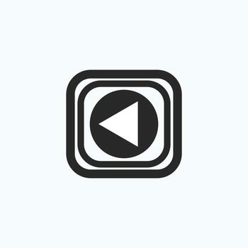 icono de botón de reproducción en estilo moderno y plano aislado en fondo gris. símbolo de reproducción para el diseño de su sitio web, logotipo, aplicación, interfaz de usuario. ilustración vectorial vector