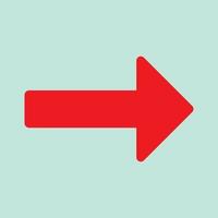 Red arrow icon vector EPS- 10