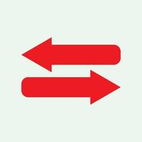 Red arrow icon vector EPS- 10