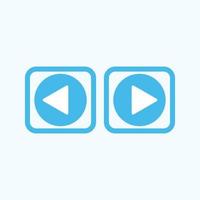 Play button icon in trendy flat style isolated on grey background. Play symbol for your web site design, logo, app, UI. Vector illustration