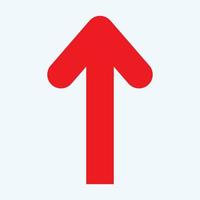 Red arrow icon vector EPS- 10