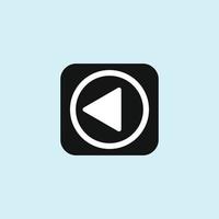 Play button icon in trendy flat style isolated on grey background. Play symbol for your web site design, logo, app, UI. Vector illustration