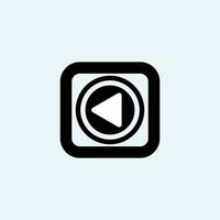 Play button icon in trendy flat style isolated on grey background. Play symbol for your web site design, logo, app, UI. Vector illustration