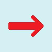 Red arrow icon vector EPS- 10