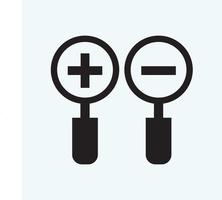 search icon, flat vector graphic on isolated background. - Vector