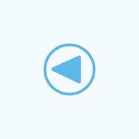 Play button icon in trendy flat style isolated on grey background. Play symbol for your web site design, logo, app, UI. Vector illustration