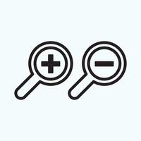 search icon, flat vector graphic on isolated background. - Vector