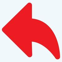 Red arrow icon vector EPS- 10