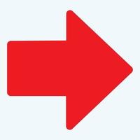 Red arrow icon vector EPS- 10