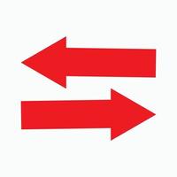 Red arrow icon vector EPS- 10