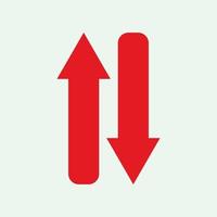 Red arrow icon vector EPS- 10