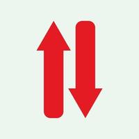 Red arrow icon vector EPS- 10