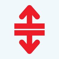 Red arrow icon vector EPS- 10