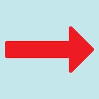 Red arrow icon vector EPS- 10