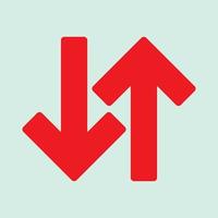 Red arrow icon vector EPS- 10