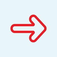 Red arrow icon vector EPS- 10
