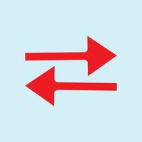 Red arrow icon vector EPS- 10