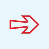 Red arrow icon vector EPS- 10