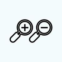 search icon, flat vector graphic on isolated background. - Vector
