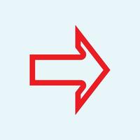 Red arrow icon vector EPS- 10
