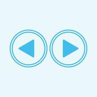 Play button icon in trendy flat style isolated on grey background. Play symbol for your web site design, logo, app, UI. Vector illustration