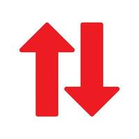Red arrow icon vector EPS- 10
