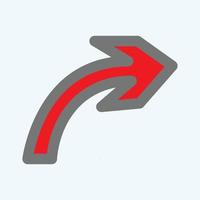 Red arrow icon vector EPS- 10