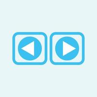 Play button icon in trendy flat style isolated on grey background. Play symbol for your web site design, logo, app, UI. Vector illustration