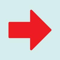 Red arrow icon vector EPS- 10