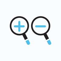 search icon, flat vector graphic on isolated background. - Vector