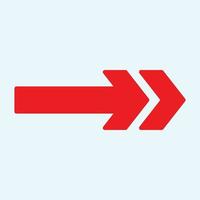 Red arrow icon vector EPS- 10