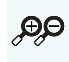 search icon, flat vector graphic on isolated background. - Vector