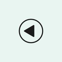 Play button icon in trendy flat style isolated on grey background. Play symbol for your web site design, logo, app, UI. Vector illustration