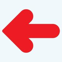Red arrow icon vector EPS- 10