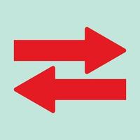 Red arrow icon vector EPS- 10