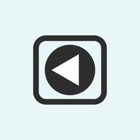 Play button icon in trendy flat style isolated on grey background. Play symbol for your web site design, logo, app, UI. Vector illustration