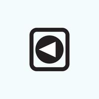 Play button icon in trendy flat style isolated on grey background. Play symbol for your web site design, logo, app, UI. Vector illustration