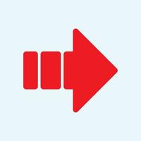 Red arrow icon vector EPS- 10
