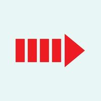 Red arrow icon vector EPS- 10
