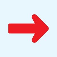 Red arrow icon vector EPS- 10