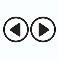 Play button icon in trendy flat style isolated on grey background. Play symbol for your web site design, logo, app, UI. Vector illustration
