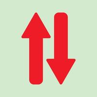 Red arrow icon vector EPS- 10
