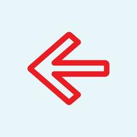 Red arrow icon vector EPS- 10