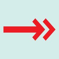 Red arrow icon vector EPS- 10