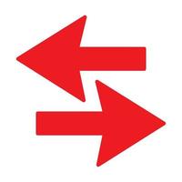 Red arrow icon vector EPS- 10
